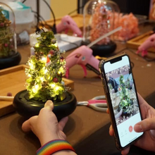 將圖片載入圖庫檢視器 Christmas Special Preserved flower Christmas Tree Workshop 2 hours