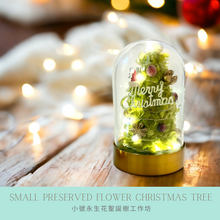 將圖片載入圖庫檢視器 Christmas Special Preserved flower Christmas Tree Workshop 2 hours (S Size