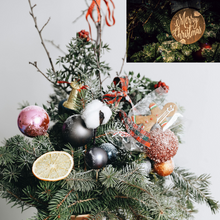 將圖片載入圖庫檢視器 Fresh Noble Fir Christmas Workshop 2.5 hours Wreath/Tree 30cm