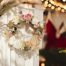 將圖片載入圖庫檢視器 Christmas Preserved Flower Wreath Workshop 2 hours 15cm