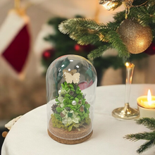 將圖片載入圖庫檢視器 Preserved flower Christmas Tree Workshop 2 hours (S Size Corkboard base)