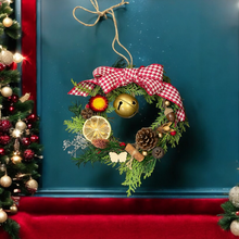 將圖片載入圖庫檢視器 Christmas Preserved Flower Wreath Workshop 2 hours 15cm