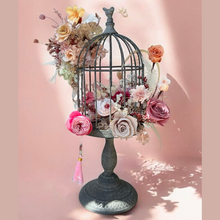 Load image into Gallery viewer, European Cage Style Preserved Flower Table Arrangement - Good luck in the year ahead!