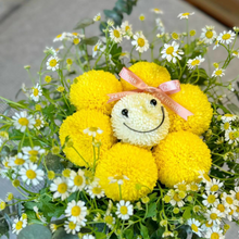 Load image into Gallery viewer, Smiley Happy Face with Daisy Fresh Flower Box