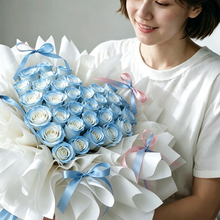 將圖片載入圖庫檢視器 Starry sky for you 39 roses heart-shaped fresh flower bouquet XL 送你一片星海