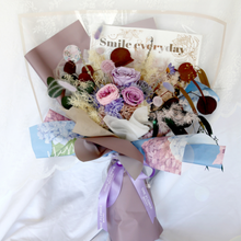 Load image into Gallery viewer, Smiley You are my night sky Preserved Flower Bouquet Medium