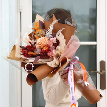 將圖片載入圖庫檢視器 one flower preserved flower bouquet vintage