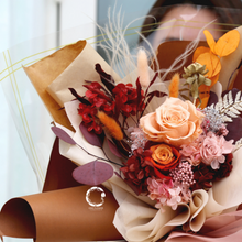將圖片載入圖庫檢視器 one flower preserved flower bouquet vintage