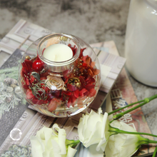 Load image into Gallery viewer, One Flower Dreamy Floral Scented Glass Ball Classic Red 夢幻永生花 X 香薰水晶球治癒系家居擺設