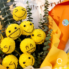Load image into Gallery viewer, one flower Smiley Emoji Fresh Flower Bouquet