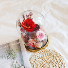 將圖片載入圖庫檢視器 CNY New Year Horoscope Preserved Flower Glass Dome (Aries, Leo, Sagittarius)