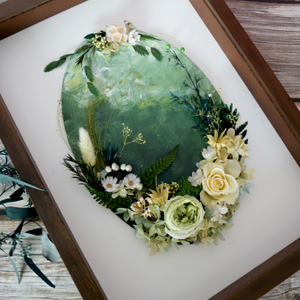 Preserved Flower+Oil Painting A3 Home Frame DIY Kit