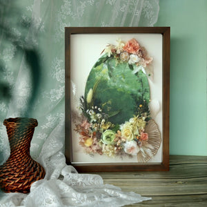 Premium Preserved Flower x Oil Painting Art Frame - Elegance Feel