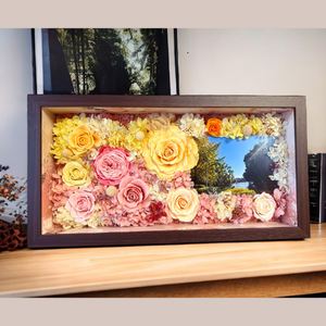 Preserved Flower Large Frame - Imprint precious memories peach fuzz