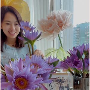 April & May Only Water Lilies Fresh Flower Bouquet - New Beginning 1 week Order