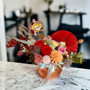 Classic Chinese Style Flower Basket - Abundance and Fulfillment