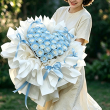 將圖片載入圖庫檢視器 Starry sky for you 39 roses heart-shaped fresh flower bouquet XL 送你一片星海
