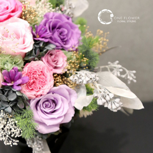 Commercial Preserved Flower Table Arrangement - Abundance and Blossom