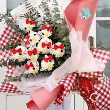 Load image into Gallery viewer, One Flower Smiley Hello Kitty Fresh Flower Bouquet
