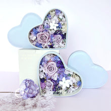 將圖片載入圖庫檢視器 Love is in the air Preserved Flower Box Elegant Purple
