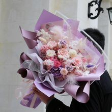 將圖片載入圖庫檢視器 Valentine Preserved Flower Bouquet - My Fairy Dream Comes true 夢幻珍貴 Mega Large
