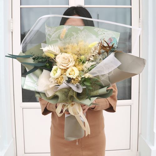 My Green Forest Preserved Flower bouquet Medium